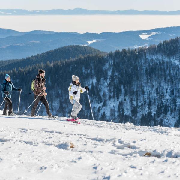 Snowshoe trail CDF04: From the Haut des Monts to the Schleiffe